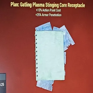 Gatling Plasma Stinging Core Receptacle Plan