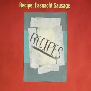 Fasnacht Sausage Recipe