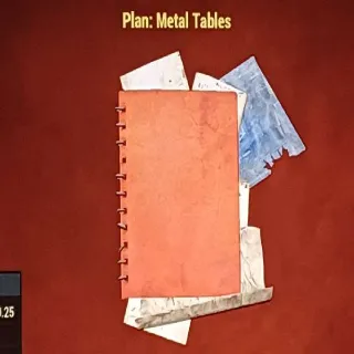 Metal Tables Plan