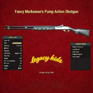 Fancy Marksman Pump Action Shotgun