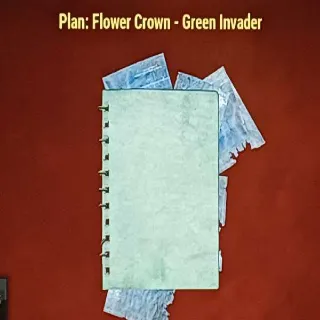 Flower Crown Green Invader