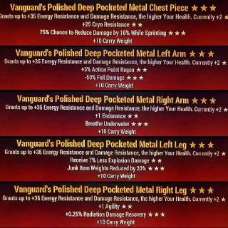 Vanguard Metal Set 5/5