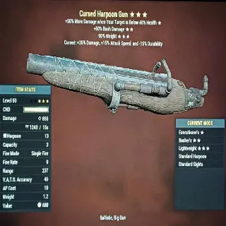 Cursed Harpoon +4 Mods