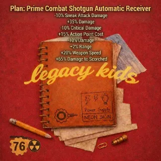 Prime Combat Shotgun Automatic Receiver Plan
