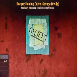 Recipe | Healing Salve(savage Div