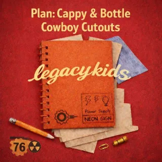 Cappy & Bottle Cowboy Cutouts