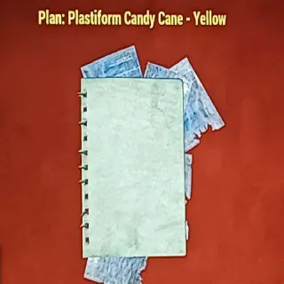 Plastiform Candy Cane Yellow