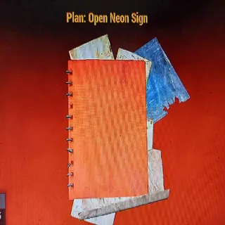 Open Neón Sign