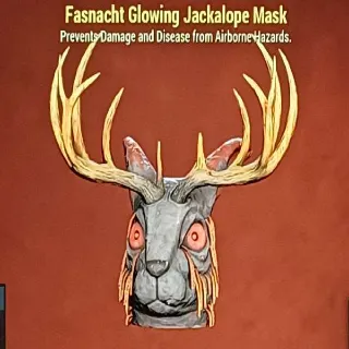 Glowing Jackalope Mask
