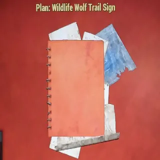 Wildlife Wolf Trail Sign