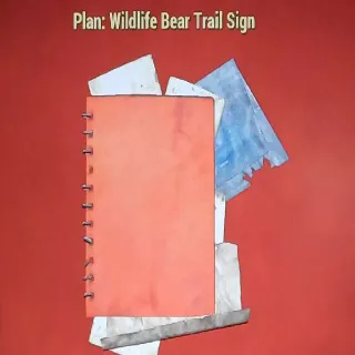 Wildlife Bear Trail Sign