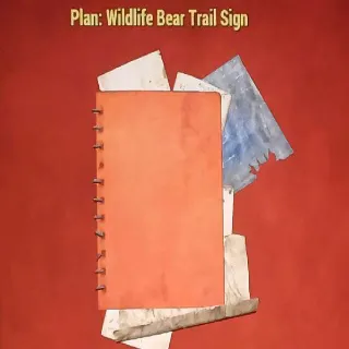 Wildlife Bear Trail Sign