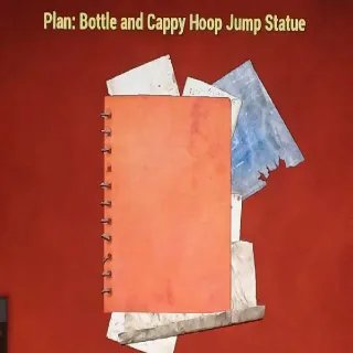 Bottle and Cappy Hoop Jump Statue