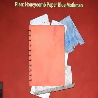 Honeycomb Paper Blue Mothman Plan