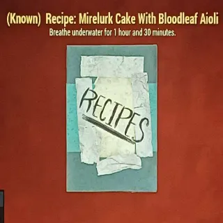 Mirelurk Cake With Bloodleaf Aioli Recipe