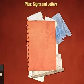 Signs and Letters Plan