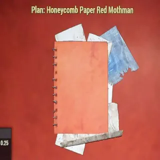 Honeycomb Paper Red Mothman Plan