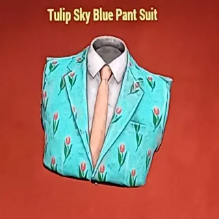 Tulip Sky Blue Pant Suit
