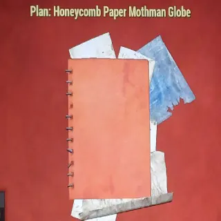 Honeycomb Paper Mothman Globe Plan