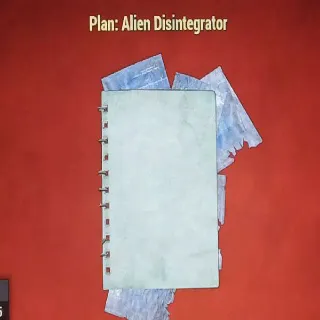 Alien Disintegrator Plan