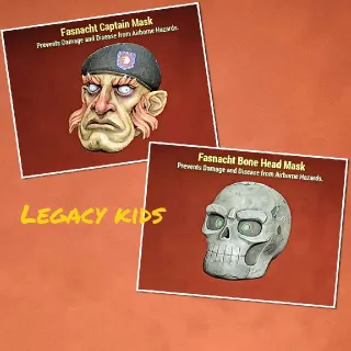 Captain and Bone Head Masks