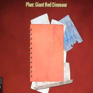 Giant Red Dinosaur Plan