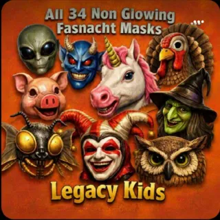 All 34 Non Glowing Fasnacht Masks