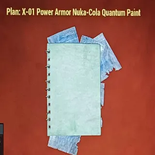 X-01 Power Armor Nuka-Cola Quantum Paint Plan