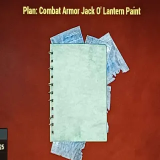 Combat Armor Jack O' Lantern Paint Plan