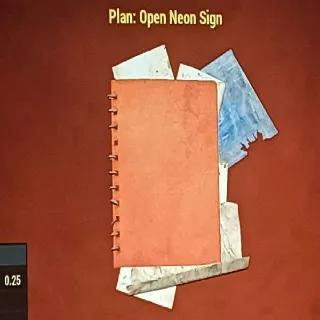 Open Neon Sign Plan