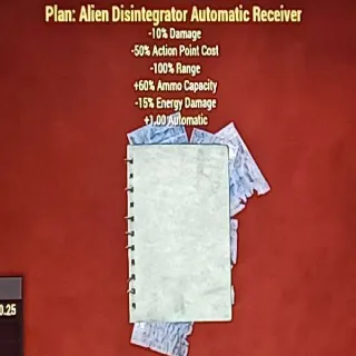 Alien Disintegrator Automatic Receiver