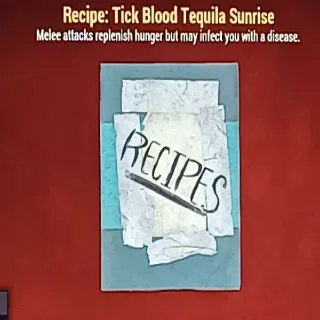 Tick Blood Tequila Sunrise Recipe