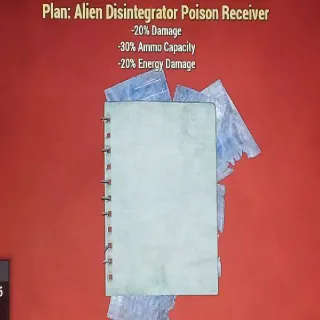 Alien Disintegrator Poison Receiver