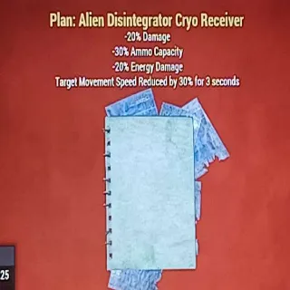 Alien Disintegrator Cryo Receiver