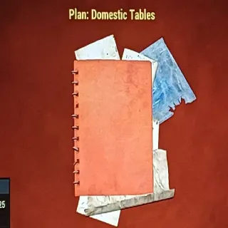 Domestic Tables Plan