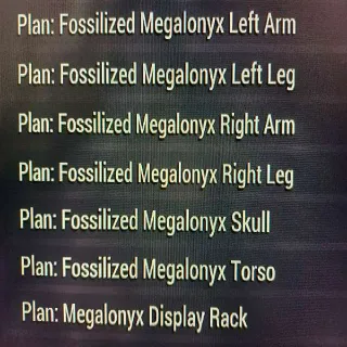 Full Megalonyx Set