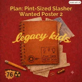 Pint-Sized Slasher Wanted Poster 2 Plan