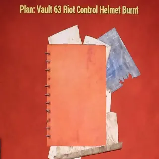 Vault 63 Riot Control Helmet Burnt
