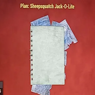 Sheepsquatch Jack-O-Lite