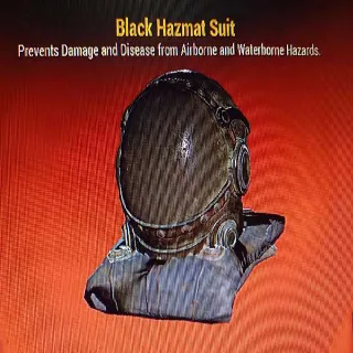 Black hazmat suit