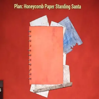 Honeycomb Paper Standing Santa