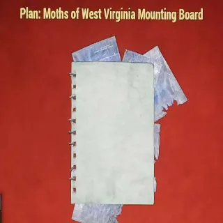 Moths of West Virginia Mounting Board