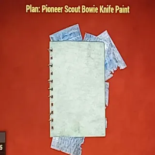 Pioneer Scout Bowie Knife Paint