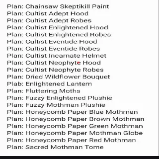 All 21 New Plans Mothman Equinox 2024