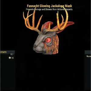 glowing jackelope mask