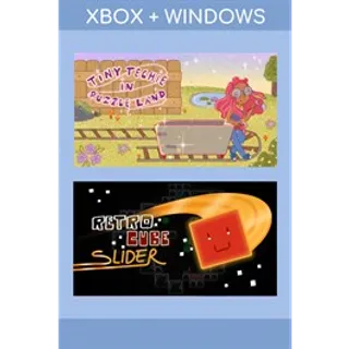 Tiny Techie in Puzzle Land / Retro Cube Slider- BUNDLE -(Global Code)
