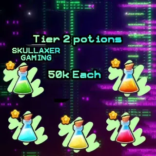 50k Each Tier 2 Potions