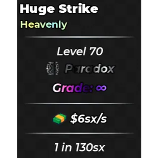 Anime Dice | Heavenly Huge Strike 1 in 130sx | $6sx/s | Paradox Trait | Infinite Grade |
