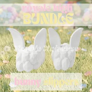 ROYALE HIGH BUNNY SLIPPERS