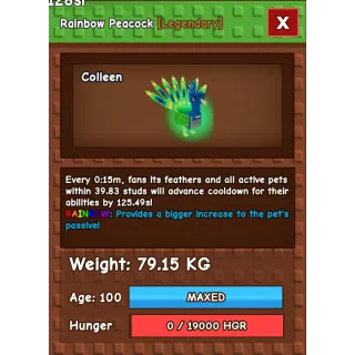 Rainbow Peacock 15S CD NO TOY